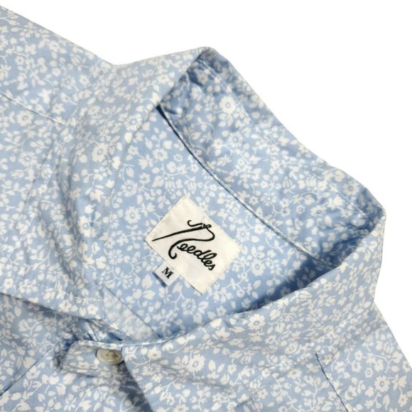 Needles Paisley L/S Button up - Baby Blue Men Japan Rare - Picture 3 of 5